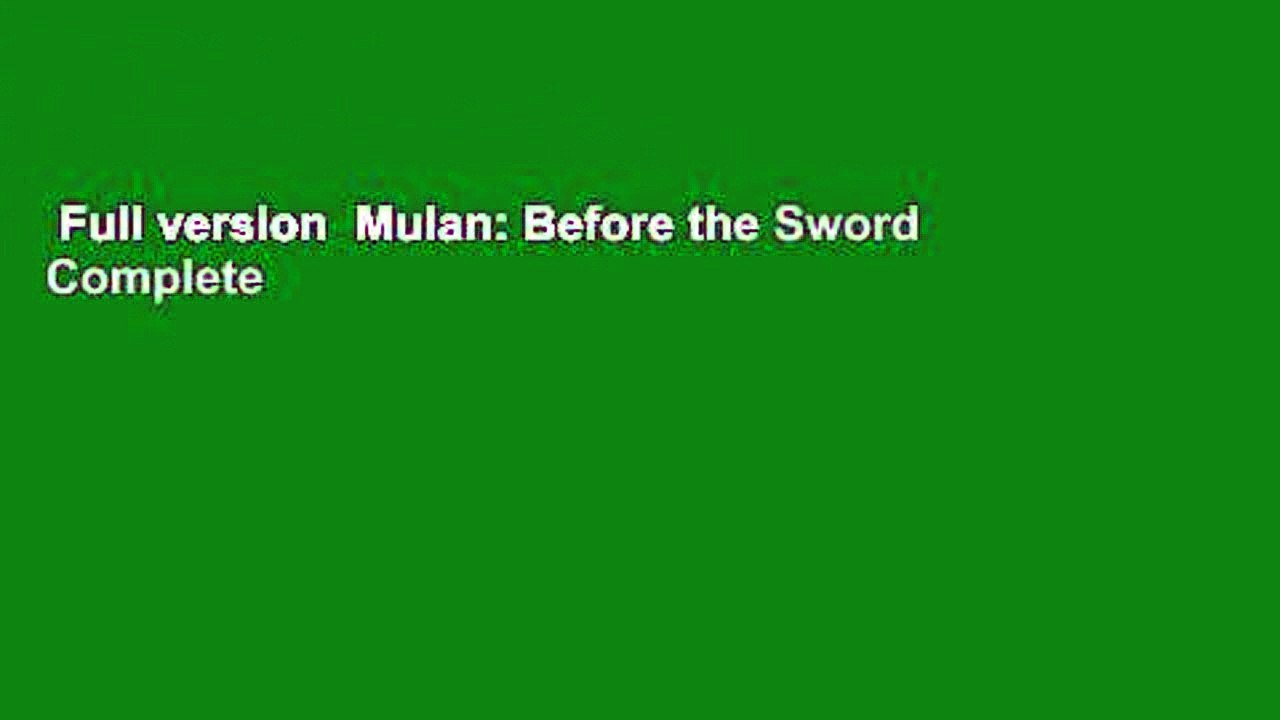 Full version  Mulan: Before the Sword Complete