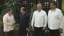 Díaz-Canel, Maduro y Ortega inauguran cumbre por los 15 años de la Alba