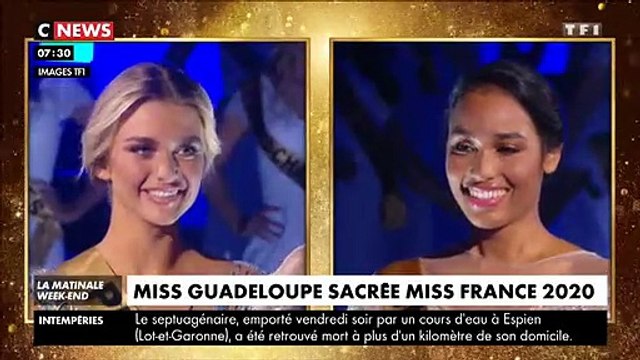 Revoir le moment où Miss Guadeloupe, Clémence Botino, a été élue Miss France 2020 en direct sur TF1