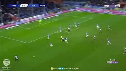 مقطع مذهل لارتقاء كرستيانو رونالدو وتسجيله لهدف الفوز على سامبدوريا