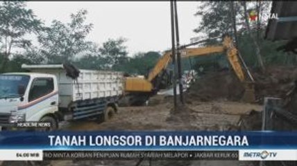 Gubernur Jateng Tinjau Jalan Longsor di Banjarnegara