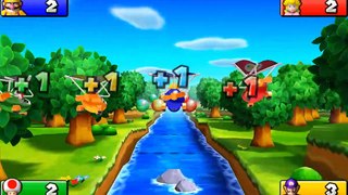 Mario Party The Top 100 MiniGames - Toad Vs WaLuigi Vs Peach Vs Wario (Master Cpu)