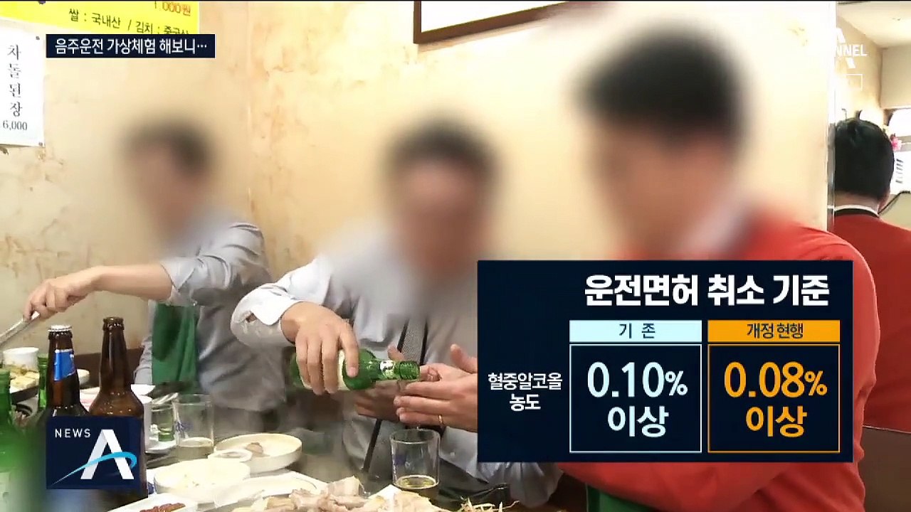 ‘만취 운전’ 가상 체험했더니…“핸들 제어 안 돼 비틀”