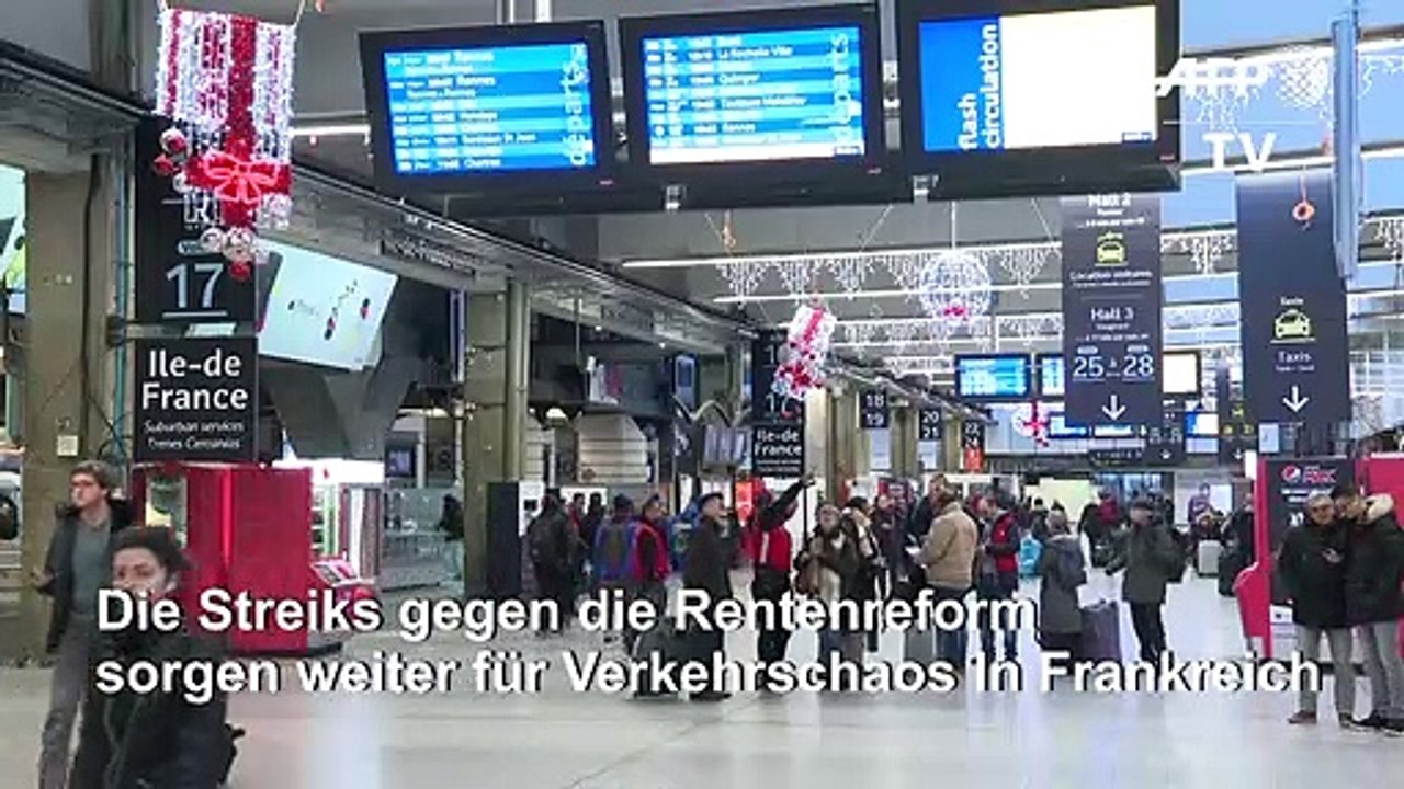 Weiter Verkehrschaos durch Streiks in Frankreich