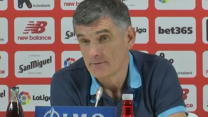 Garitano: "Se ha jugado más al ritmo que querían ellos"