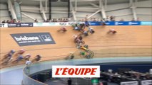 Impressionnante chute collective à Brisbane - Cyclisme sur piste - CM (F)