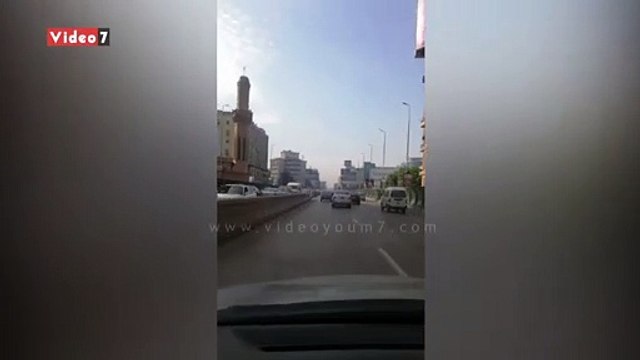 زحام مرورى أعلى كوبرى أكتوبر فى اتجاه المهندسين.. فيديو