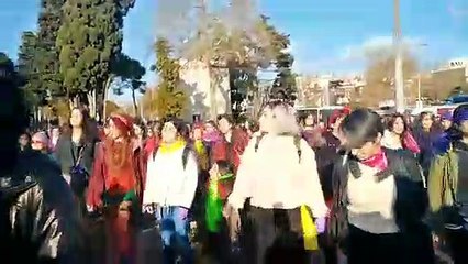Beşiktaş'ta La Tesis eylemi