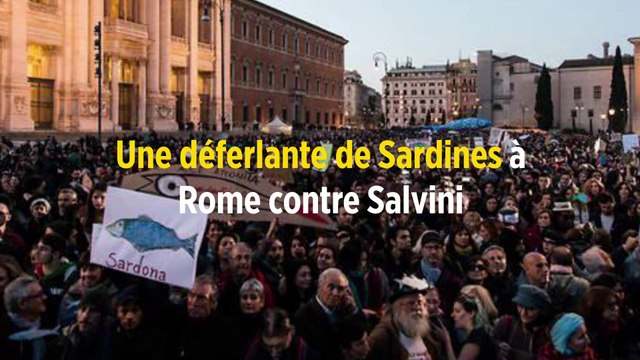 Une déferlante de Sardines à Rome contre Salvini