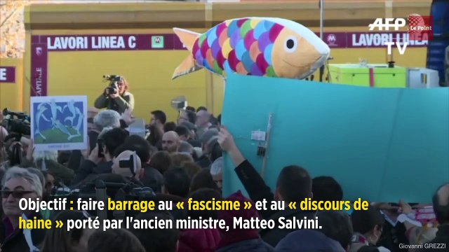Une déferlante de Sardines à Rome contre Salvini
