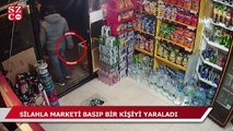 Ataşehir'de silahla marketi bastığı anlar kamerada!