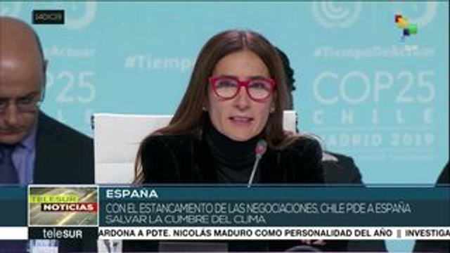 COP25: Chile pide a España salvar la cumbre del clima