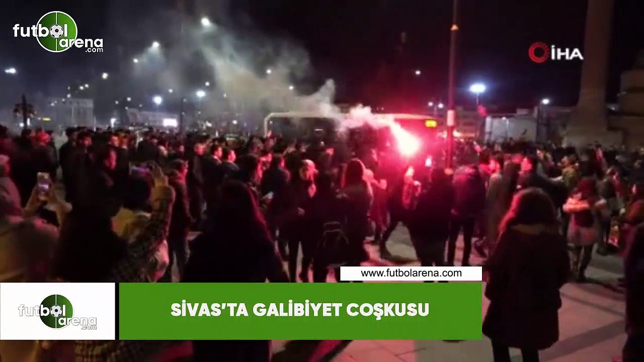 Sivas'ta galibiyet coşkusu