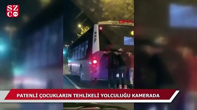 Patenli çocukların tehlikeli yolculuğu kamerada