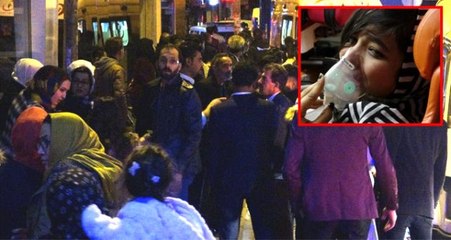 Maytaptan çıkan duman 20 kişiyi zehirledi