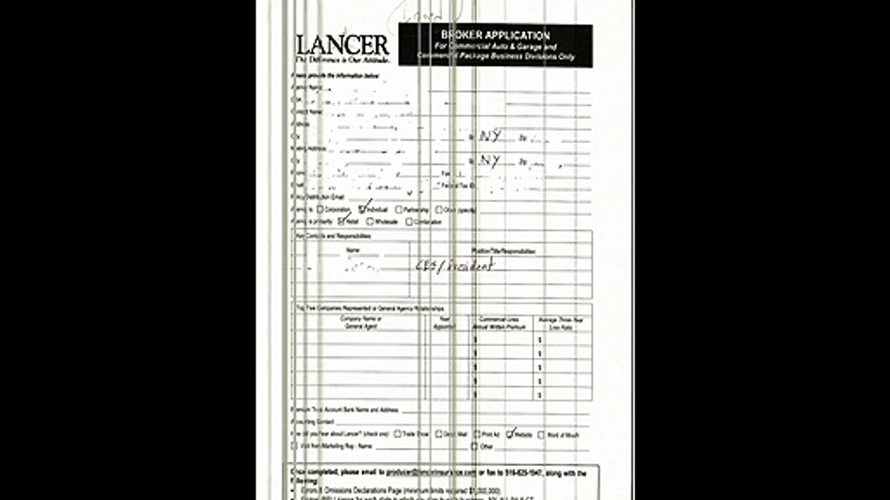Lancer insurance company application