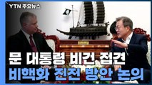 문재인 대통령, 비건 대표 만나 비핵화 진전 논의 / YTN