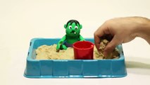 Baby Hulk Superhero Stop motion - Play Doh and Cartoons For Kids  Superhero Babies