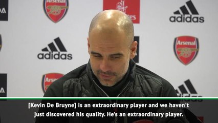 De Bruyne's an extraordinary player - Guardiola