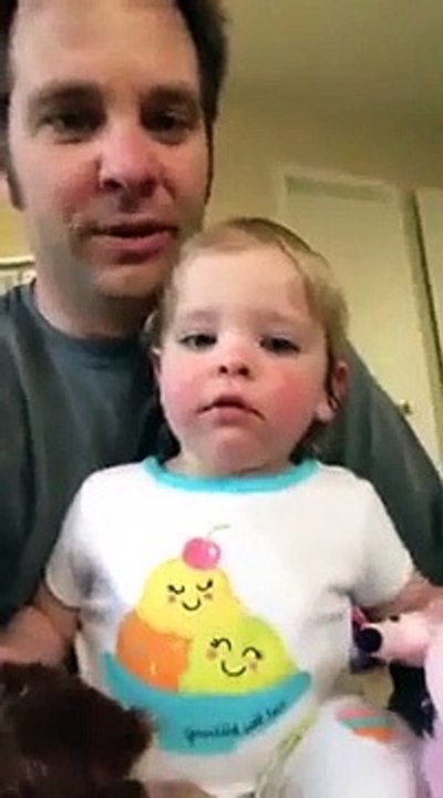 Baby tries to say flamingo. SO cute and funny!