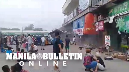 Situation in Padada Terminal in Davao del Sur, seconds after the 6.9-magnitude quake