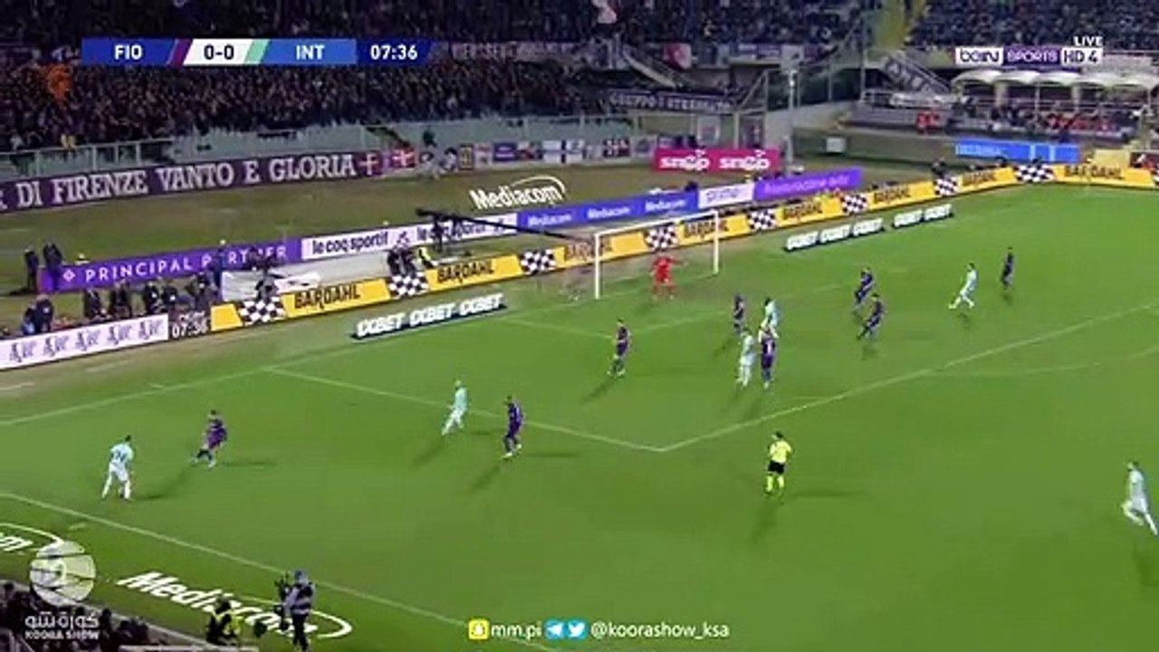 شاهد اهداف فوز فيورنتينا على انترميلان 1-0 15/12/2019