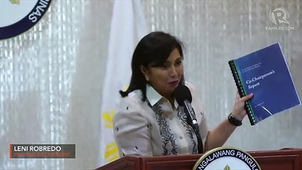 Download Video: Robredo skips drug war briefing, urges help for quake victims instead