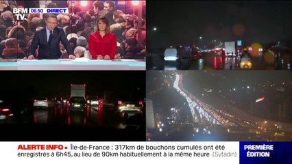 Il y a déjà plus de 310 km de bouchons en Île-de-France