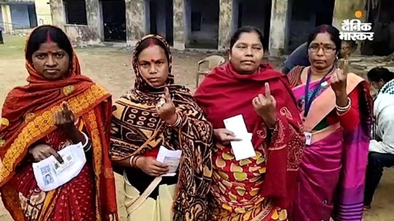 मतदान के लिए कई बूथों पर लगी वोटर्स की लंबी कतार, सुरक्षा के कड़े बंदोबस्त