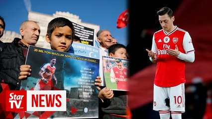 Arsenal match pulled from Chinese broadcast after star player’s criticism