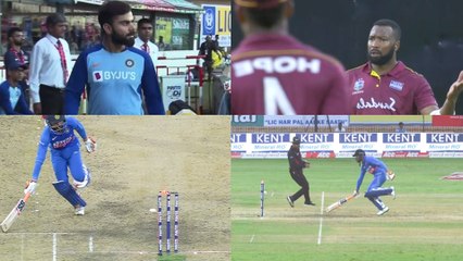 Video herunterladen: IND vs WI 1st ODI : Virat Kohli expresses his anger about Jadeja's dismissal | ONEINDIA KANNADA