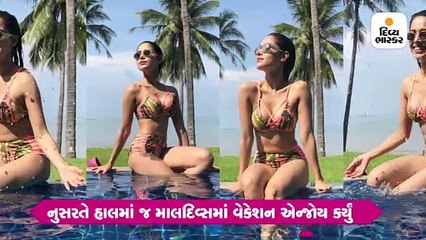 પિંક બિકિનીમાં પાણીમાં ચિલઆઉટ કરતી જોવા મળી ‘ડ્રીમ ગર્લ’