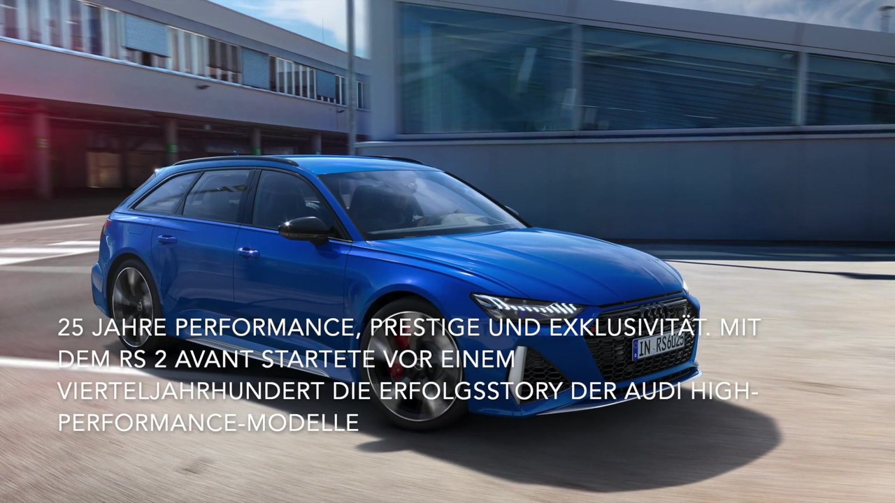25 Jahre Audi RS - Exklusives Jubiläumspaket
