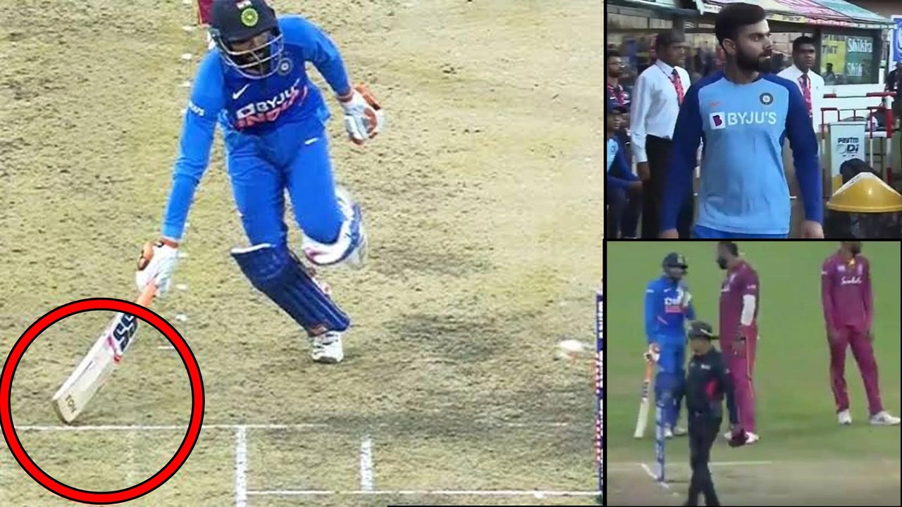 India VS West Indies 1st ODI : Virat Kohli Angry On Ravindra Jadeja’s Controversial Run Out