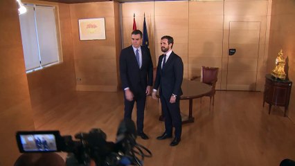Sánchez y Casado se reúnen en el Congreso de los Diputados