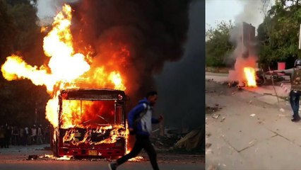 பேருந்துக்கு தீவைத்தது யாருன்னு தெரியும்.. வைரலான வீடியோ.. உண்மை என்ன?