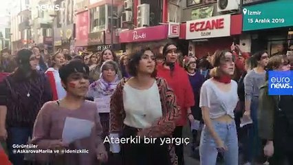 Video: 'Las Tesis' İstanbul ve Ankara’nın ardından İzmir’de