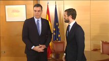 Sánchez se reúne con Casado para conocer la postura definitiva del PP de cara a la investidura