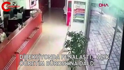 Direksiyonda fenalaştı,  Açık Öğretim Bürosu'na daldı