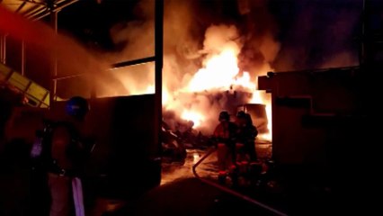 재활용 야적장서 불...4천만 원 태워 / YTN