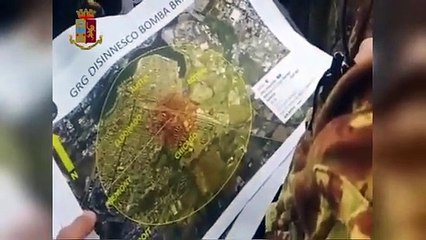 Brindisi - Operazioni di disinnesco bomba (15.12.19)