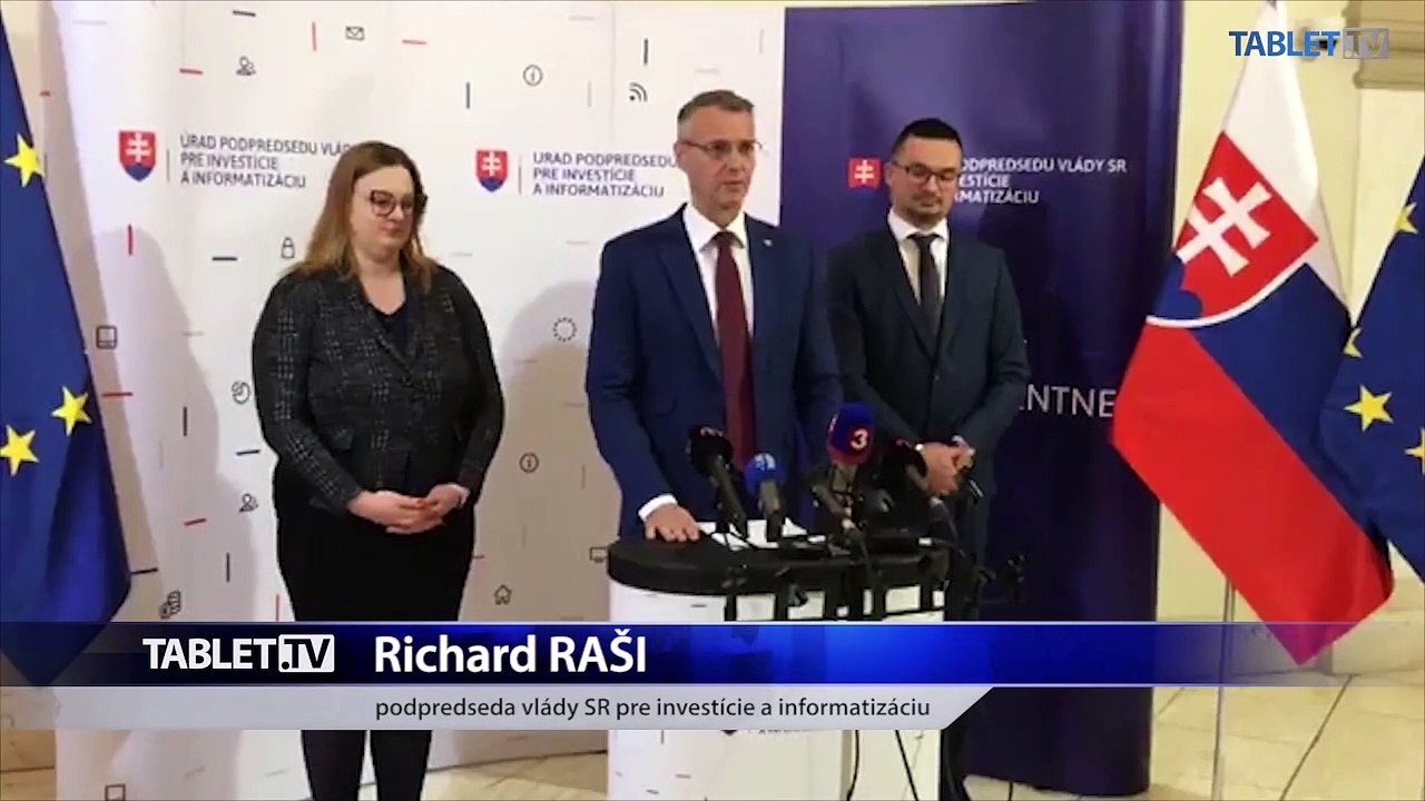 ZÁZNAM: TK podpredsedu vlády SR pre investície a informatizáciu Richarda Rašiho