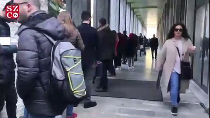 İBB önünde metrelerce ‘işsizlik’ kuyruğu