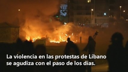 Líbano: La violencia en las protestas se agudiza