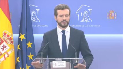 Casado tras su reunión con Sánchez: "Está instalado en el no es no"