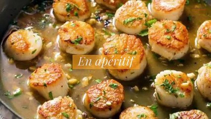 Recettes de Saint-Jacques pour Noël