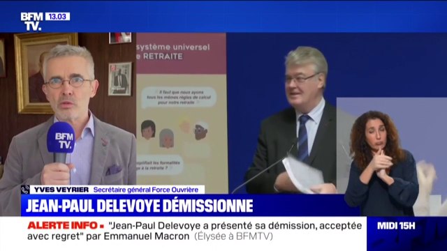 Yves Veyrier (Force ouvrière) après la démission de Delevoye: C'était un homme de dialogue