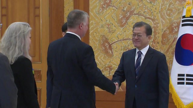 靑 문 대통령, 비건 대표와 엄중한 상황 인식 공유 / YTN