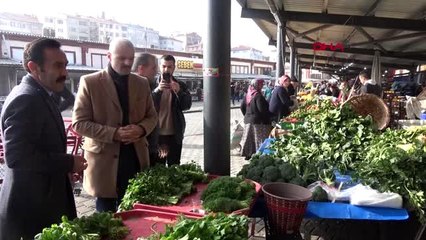 Bolu pazarda ihtiyaç sahipleri için tezgah kuruldu