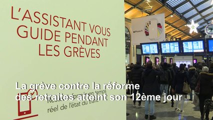 Trafic très perturbé à la gare Saint-Lazare au 12e jour de grève